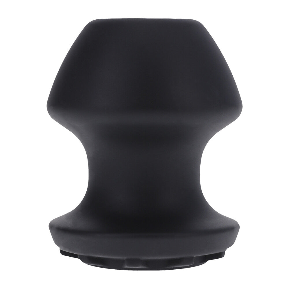 Doc Johnson Kum Keeper in black, a stretchy tunnel for a tighter experience.