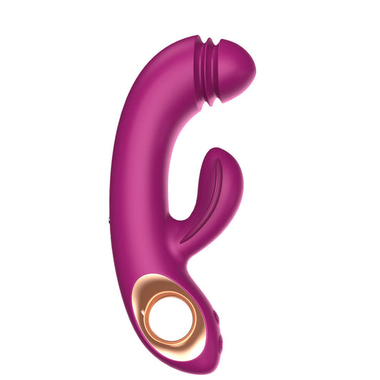 Xocoon harmony dual touch g-spot vibrator, a smooth pink silicone pleasure toy for targeted stimulation.