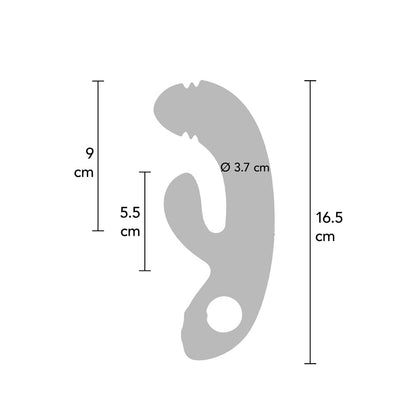 The Xocoon Harmony Dual Touch G-spot vibrator in a soft, smooth material and ergonomic shape.