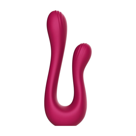G-spot vibrator in a shiny, smooth material, designed for intimate pleasure and exploration.