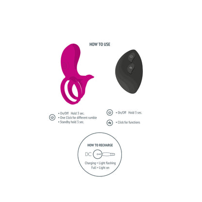 Xocoon couples stimulator ring, a grey love ring vibrator for enhanced pleasure.