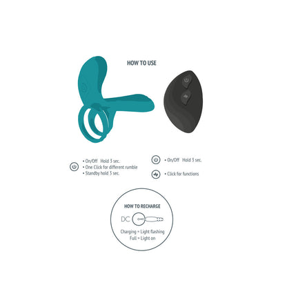 Xocoon couples vibrator ring, a smooth, grey love ring vibrator for intimate pleasure.