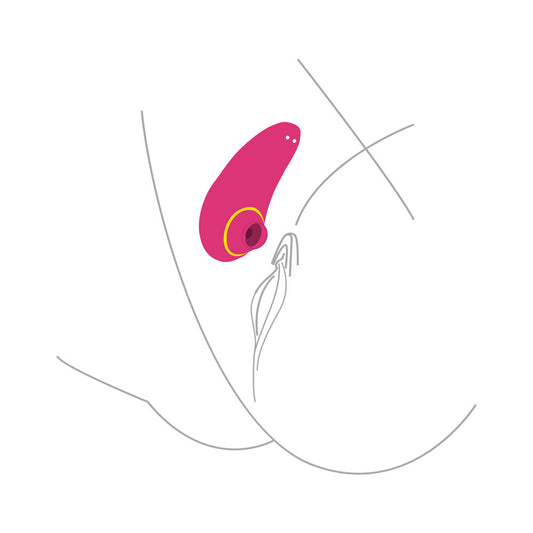 Clitoral vibrator with a smooth, curved design, perfect for intimate stimulation and pleasure.