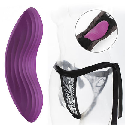 Svakom Edeny clitoral stimulator, app controlled vibrator in soft pink silicone, close-up shot.