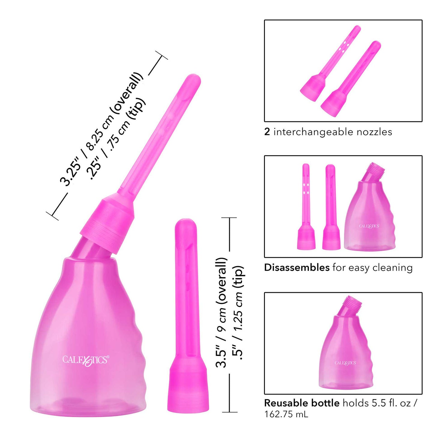 The ultimate reusable douche from California Exotic, used for personal hygiene.