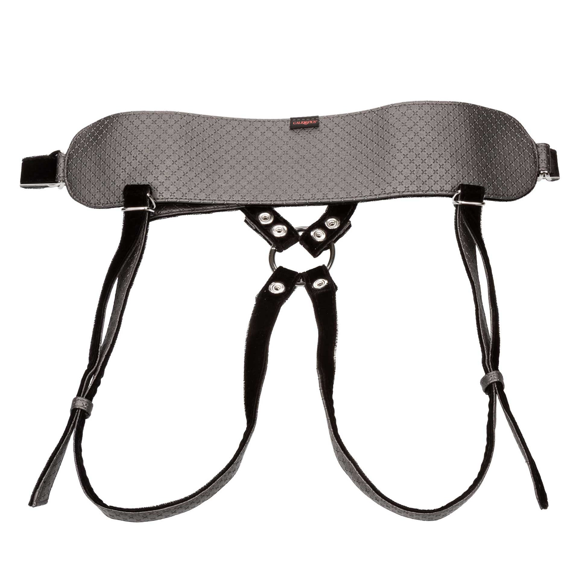 The royal sensual set crotchless strap on harness with probe attachment, for adventurous play.