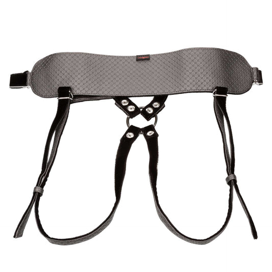 The royal sensual set crotchless strap on harness with probe attachment, for adventurous play.