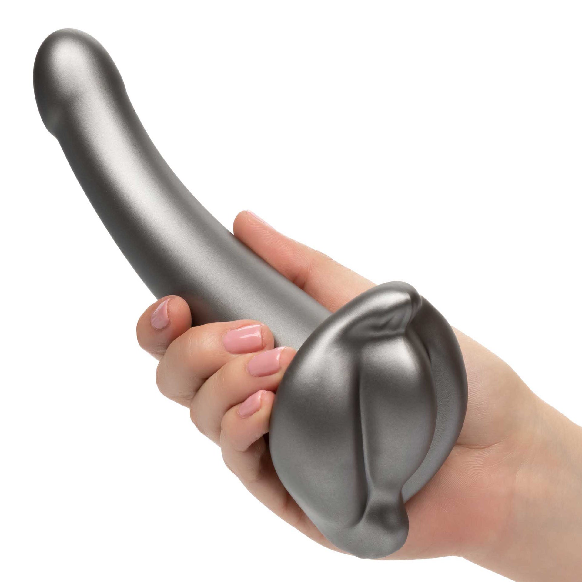 The royal ultrasoft set crotchless strap on dildo with gprobe, a pleasure enhancing sex toy.