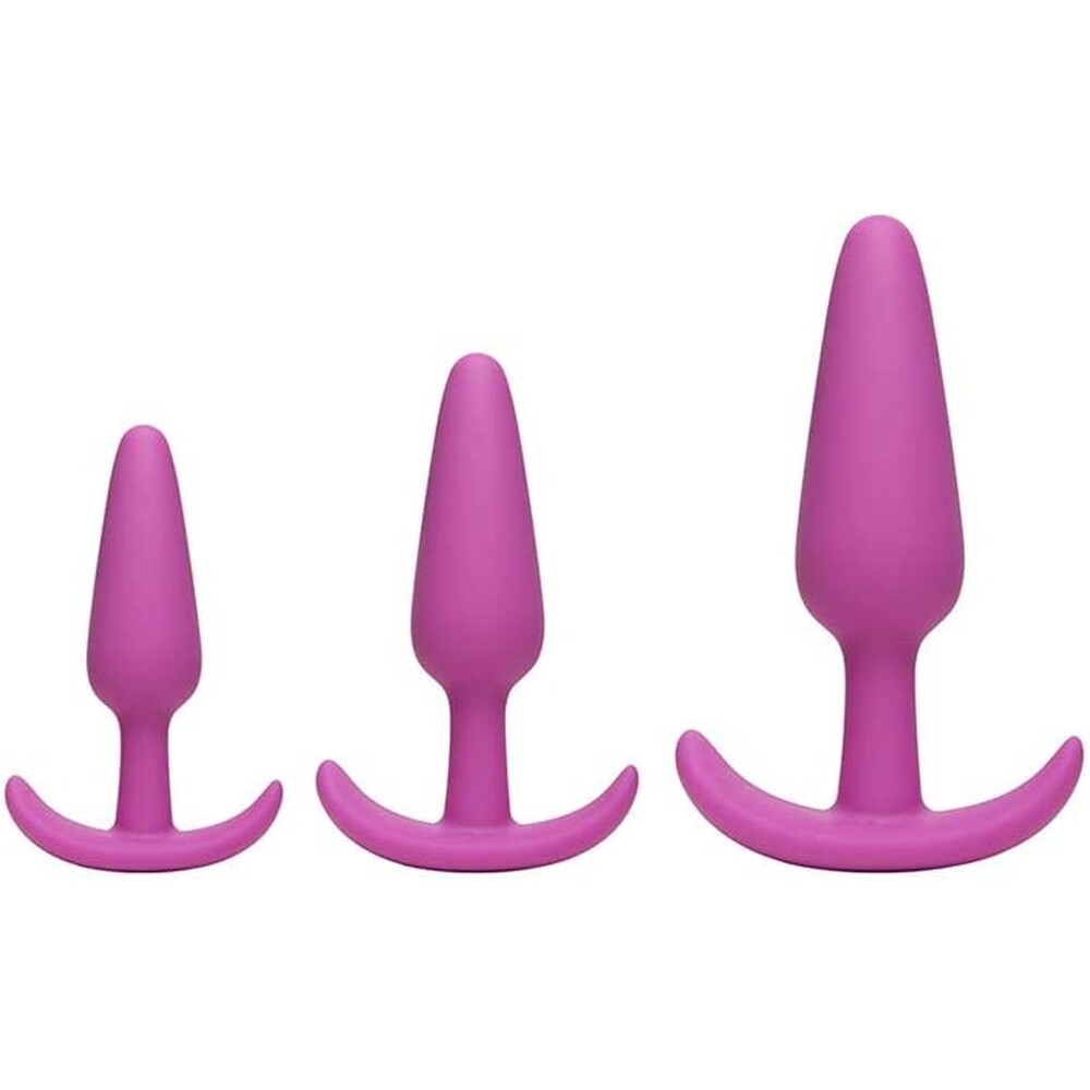 doc johnson mood naughty 1 butt plug trainer set, graduated sizes for beginners.