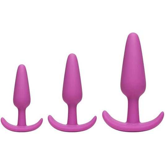 doc johnson mood naughty 1 butt plug trainer set, graduated sizes for beginners.
