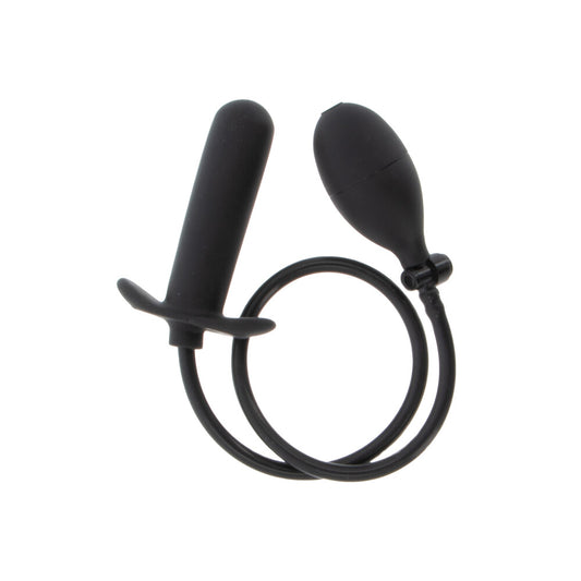 Hidden Desire extreme starter inflatable smooth plug, showing a grey anal toy with pump.