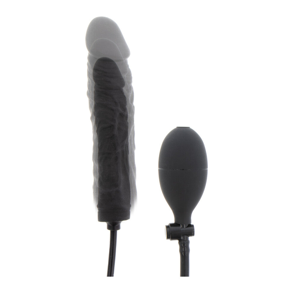 Inflatable dong with a textured finish and exaggerated features, ideal for adventurous play.