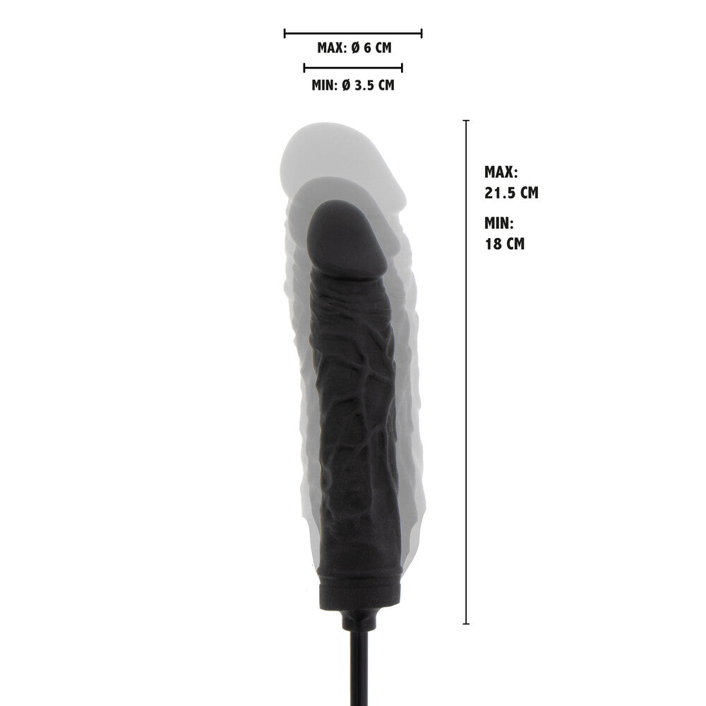 Extra-large inflatable dong with a realistic texture for adventurous sensual explorations.