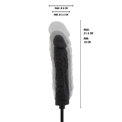 Extra-large inflatable dong with a realistic texture for adventurous sensual explorations.