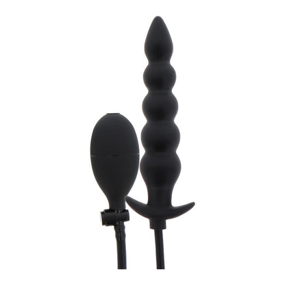 Inflatable ribbed anal plug, advanced design for extreme pleasure and comfortable use.