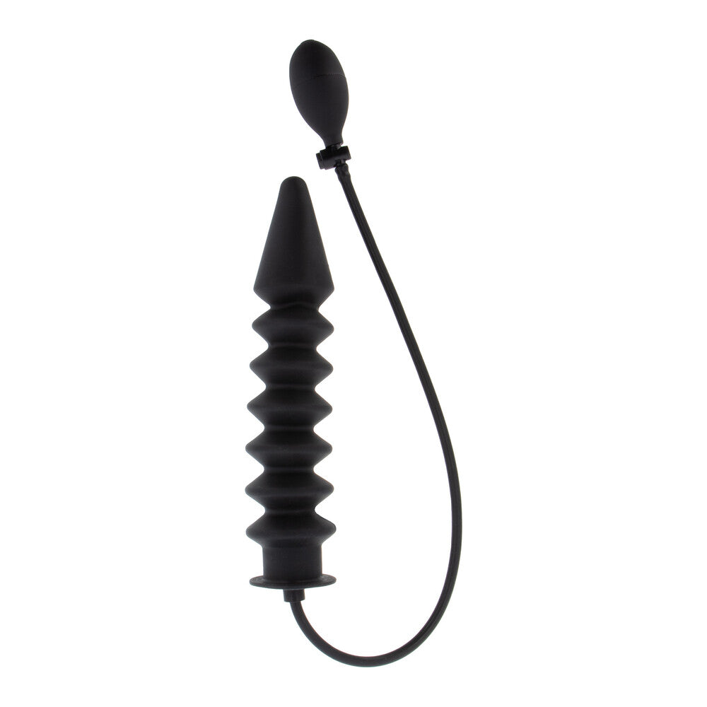 Inflatable ribbed anal plug by hidden desire for the discerning pleasure seeker.