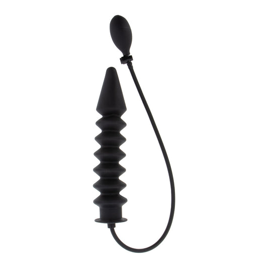 Inflatable ribbed anal plug by hidden desire for the discerning pleasure seeker.