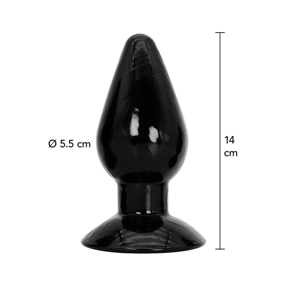 Large, sparkly purple butt plug with a smooth, rounded shape for ultimate pleasure.