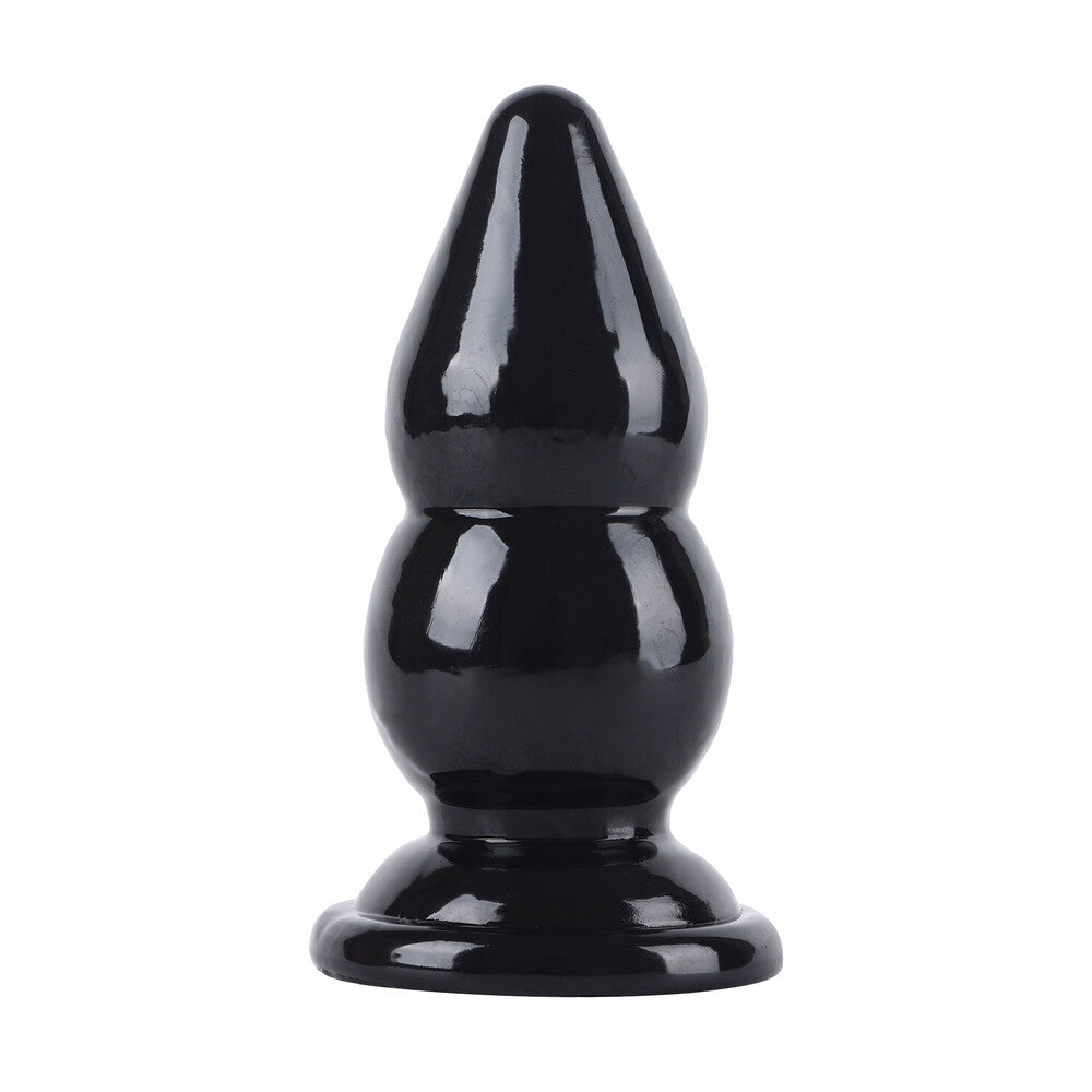 Hidden Desire Extreme Balls butt plug, a shiny chrome finish, six point six inches.
