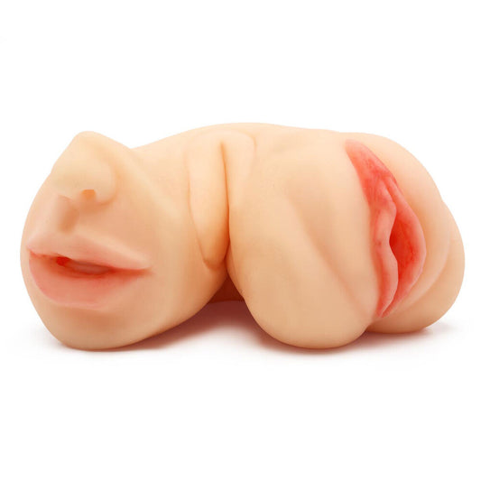 Bangers Tight Flip masturbator, flesh coloured with realistic textured openings from Hidden Desire