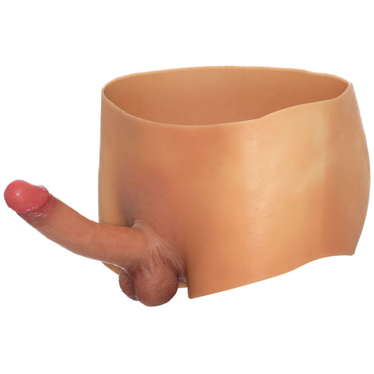 Large 'hidden desire' alter ego boxershort with attached dildo, male underwear item