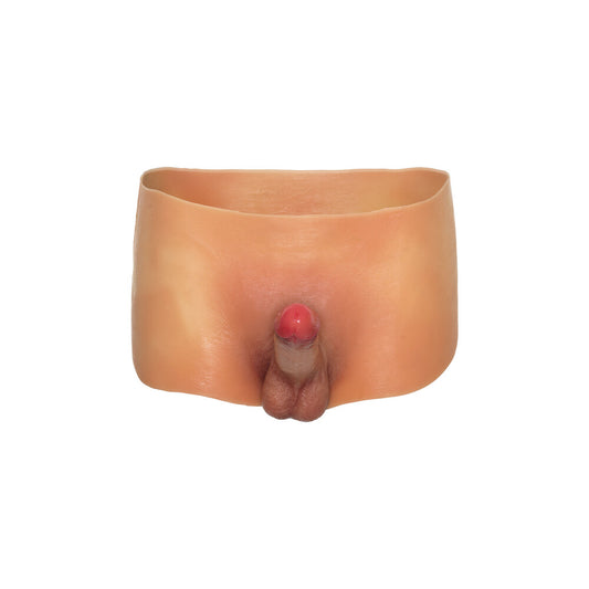 Large hidden desire boxer shorts with a penis dildo for men