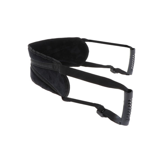 Taboom bondage essentials kit for doggy style, featuring black restraints and playful accessories.