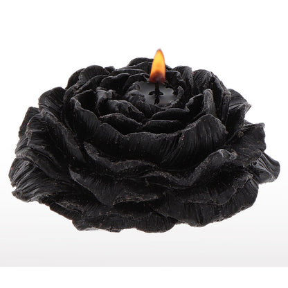 Taboom rose bondage candle, pink wax, on-skin play for bath and massage.