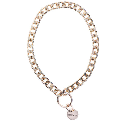 Taboom Dona statement collar, a striking fabric neck piece with bold, colourful patterns.
