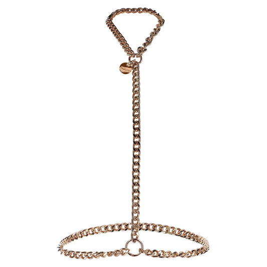 Taboom dona statement harness in black, size large to extra large, a bondage restraint