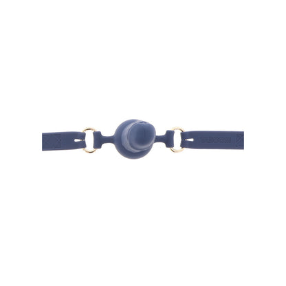 Black silicone ball gag from Taboom with a secure, adjustable strap for kinky fun.