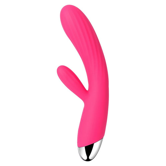 Svakom Angel vibrator in pale pink silicone with warming function for clitoral stimulation