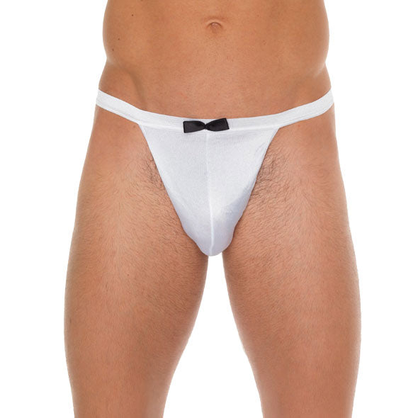 rimba mens waiter g-string in black; a cheeky and comfortable bit of menswear.