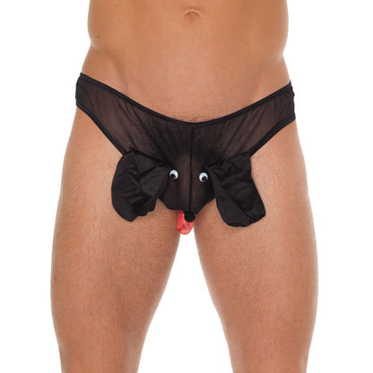 A black Rimba animal pouch for men, ideal for keeping valuables safe and secure.