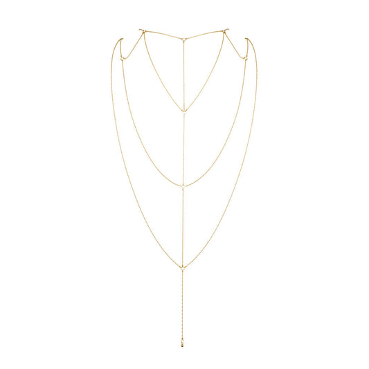Bijoux Indiscrets Magnifique back chain; delicate gold-tone body jewellery for a gorgeous look.