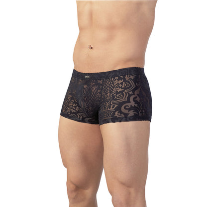 A pair of patterned men's briefs, a comfortable undergarment option for everyday wear.