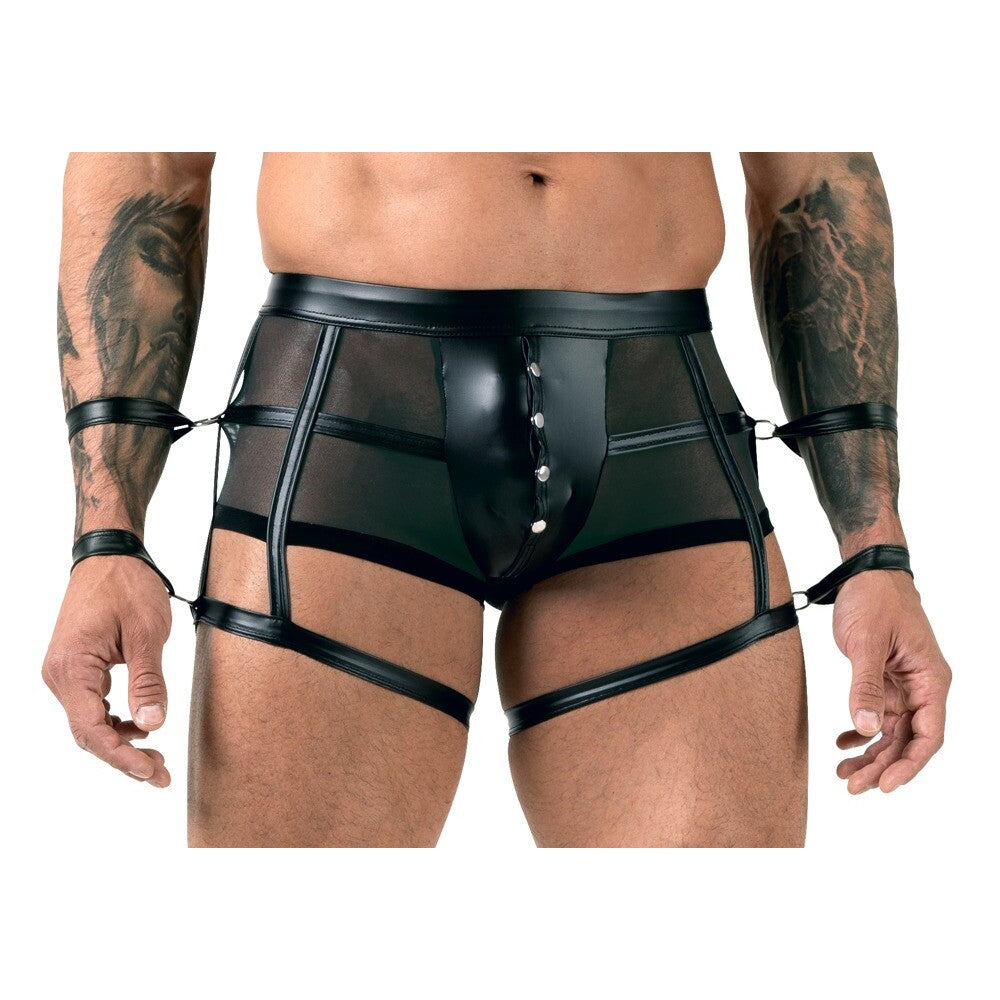 nek svenjoyment trousers with arm restraints, in a relaxed style, for men