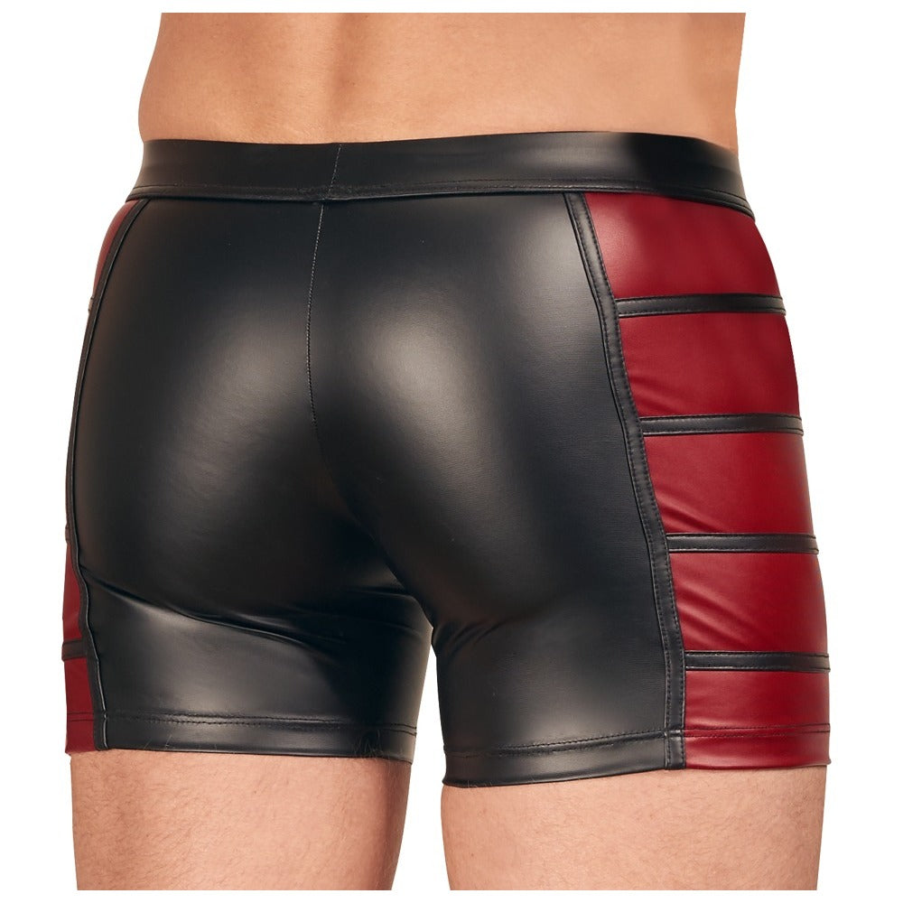 NEK matte look black and red trousers for men, showcasing the stylish design and fit.