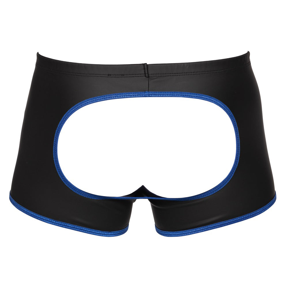 A pair of Svenjoyment open-front trousers for men, showing the flexible crotch design.