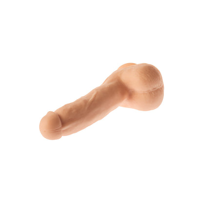 Dream Toys mister dixx magic milo dildo, 8.3 inches, realistic flesh-toned silicone.