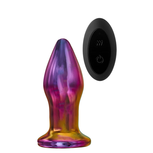 Dream Toys glamour glass butt plug with remote control, elegant design and smooth finish