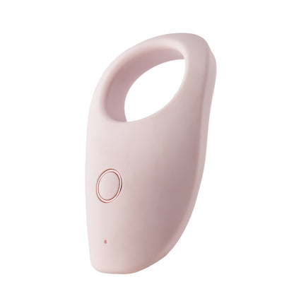 Dream Toys vibrating love ring in blue; a textured, pleasurable cockring for enhanced sensation.