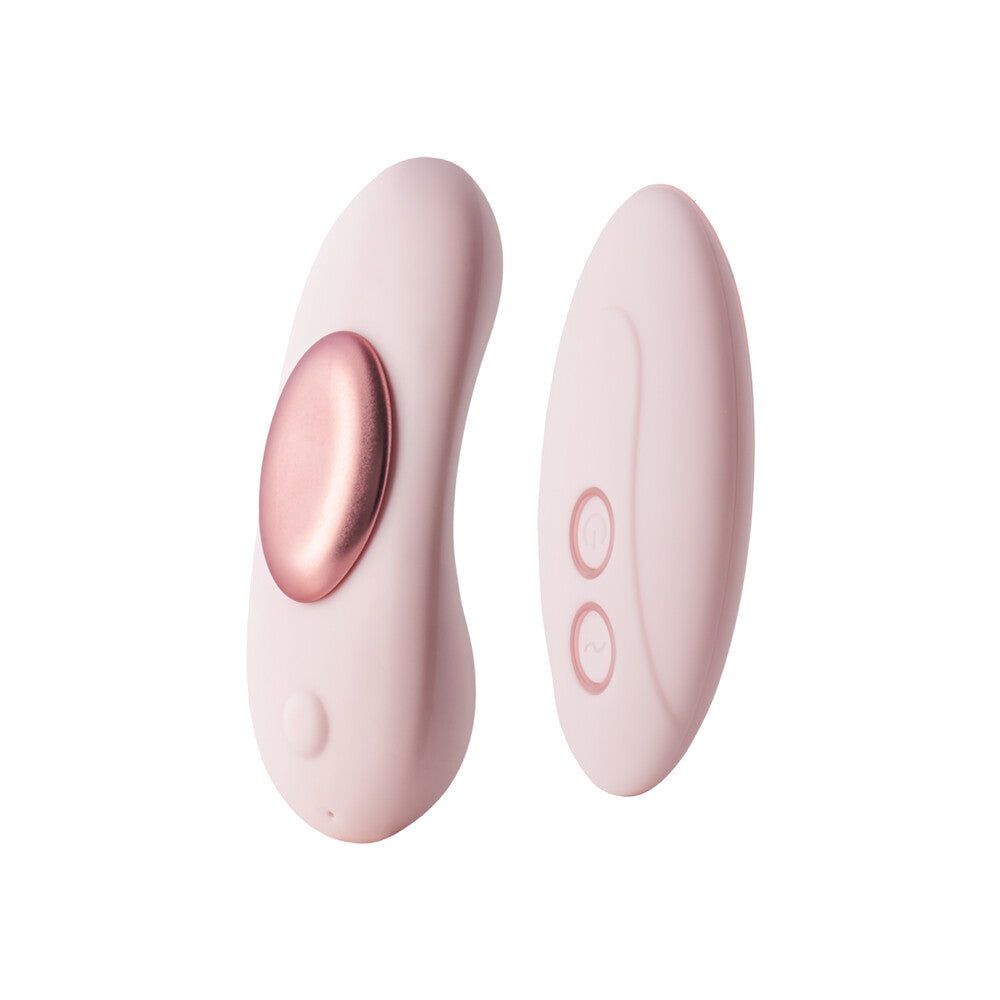 Dream Toys Vivre Gigi panty vibe, a remote controlled pleasure toy in pink.