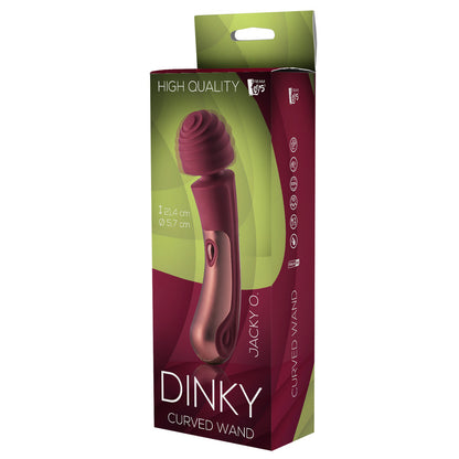 Dream Toys dinky jacky o curved wand massager in a smooth, sleek design.