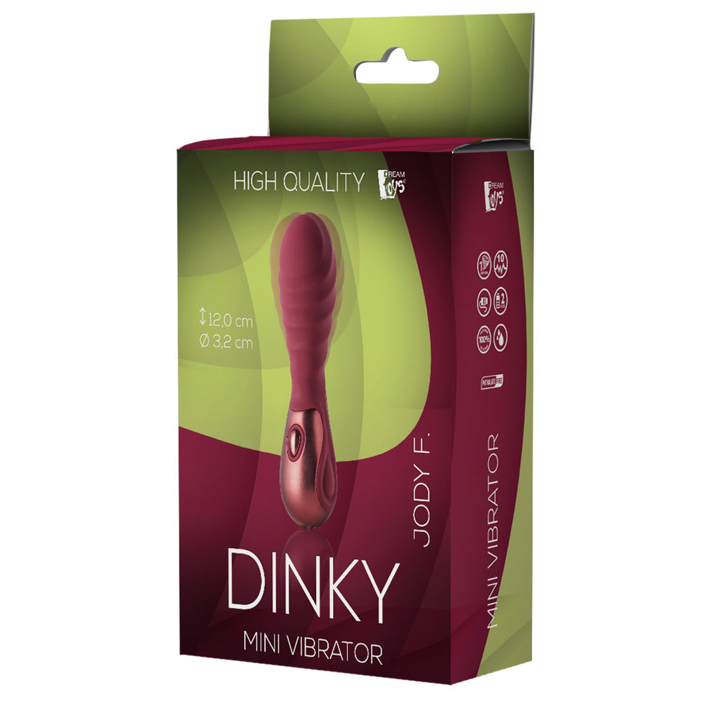 Dream Toys dinky jody f mini vibrator, small personal massager in a vibrant colour.