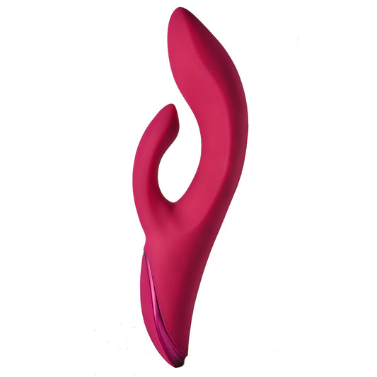 Dream Toys Julia Duo vibrator, a shimmering purple pleasure toy with clitoral stimulator.