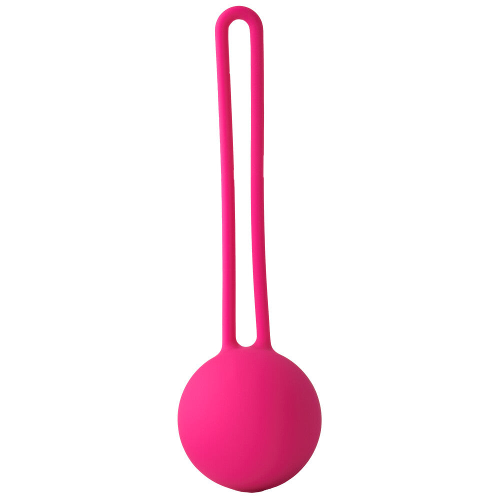 Dream Toys flirts kegel ball in pink, for pelvic floor exercise, smooth finish.