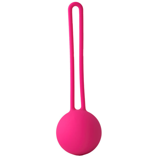 Dream Toys flirts kegel ball in pink, for pelvic floor exercise, smooth finish.