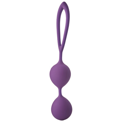Purple flirts kegel balls from dream toys, perfect for pelvic floor exercises.