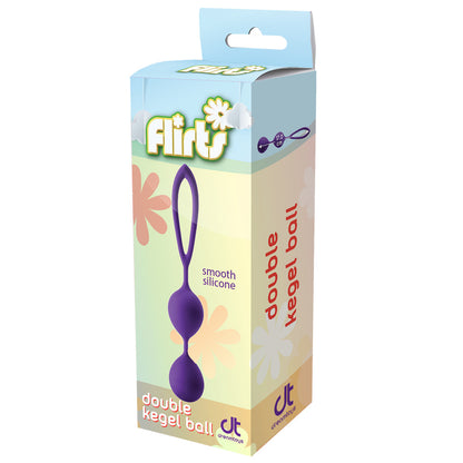 Dream Toys purple kegel balls for pelvic floor exercise, smooth silicone finish